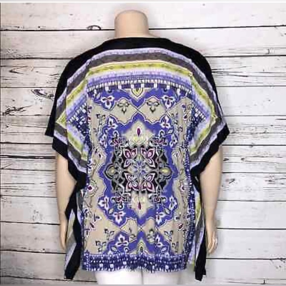 Style & Co Women’s Multicolored Tunic sleeve Top Sz XL NWOT💖 - Picture 4 of 13